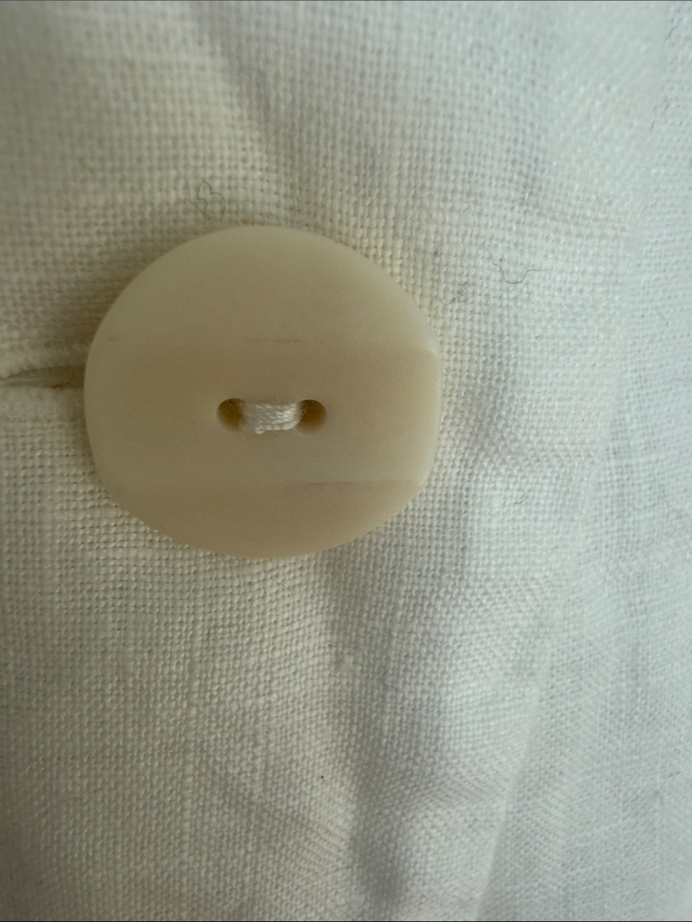 NWOT Flax White Linen Button-Front V-Neck Jacket– small (371) - Picture 4 of 12